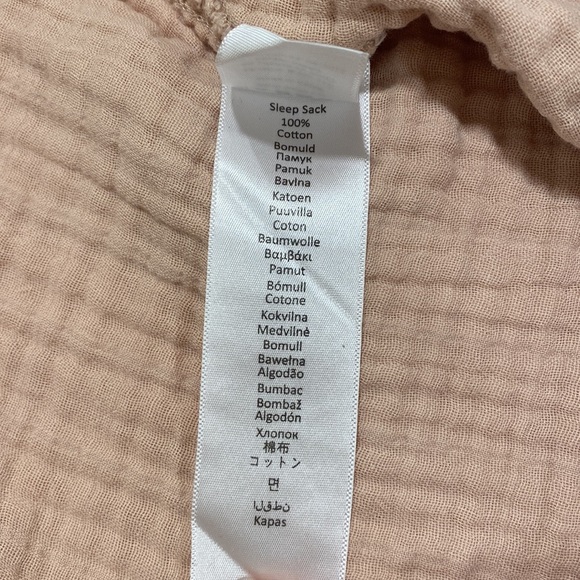 Mushie Infant Pink Quilted Sleeping Bag. Size 0-6 months Excellent condition - Picture 6 of 7